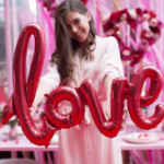 Balon LOVE foliowy 102 cm – dekoracja ślubna i walentynkowa