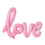 Balon LOVE foliowy 102 cm – dekoracja ślubna i walentynkowa