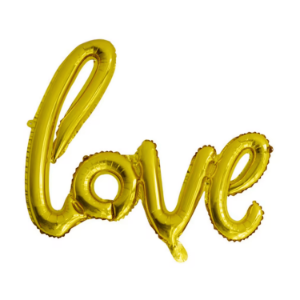 Balon LOVE foliowy 102 cm – złoty