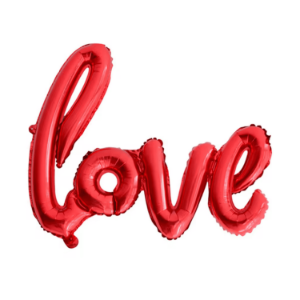 Balon LOVE foliowy 102 cm – czerwony