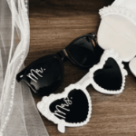 Okulary Mr & Mrs perłowe – zestaw ślubny 2 szt.