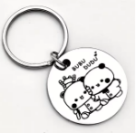 Brelok panda Bubu i Dudu stal nierdzewna