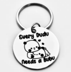 Brelok panda Bubu i Dudu stal nierdzewna