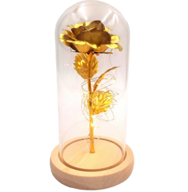 Lampka nocna Złota Róża - LED