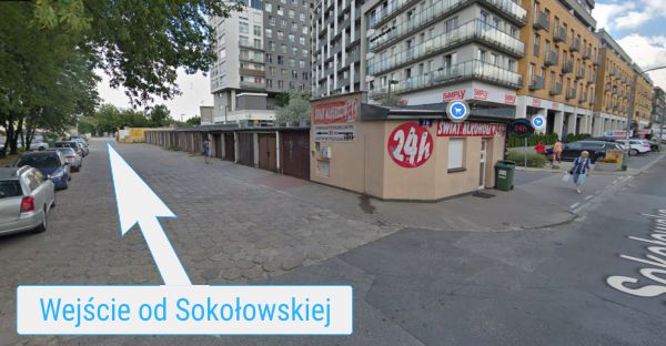 GodsToys wejście do sklepu od sokołowskiej