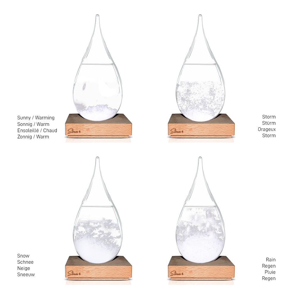 Storm Glass (Kropla Sztormowa) Barometr Chemiczny idealny prezent dla niego